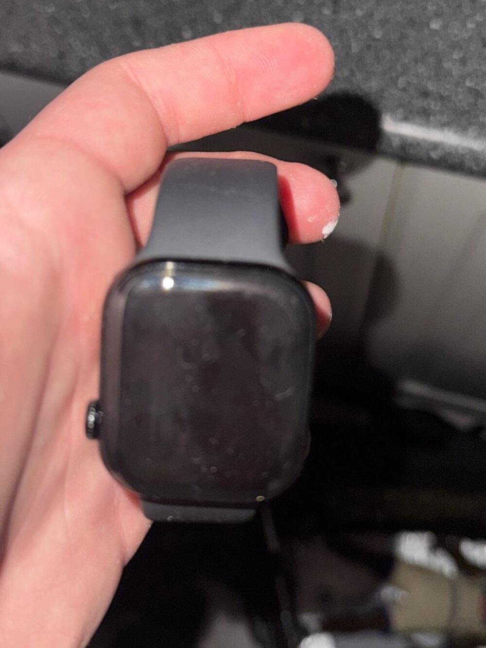 Apple Watch Black Sport Band - Used, Screen Wear, Untested